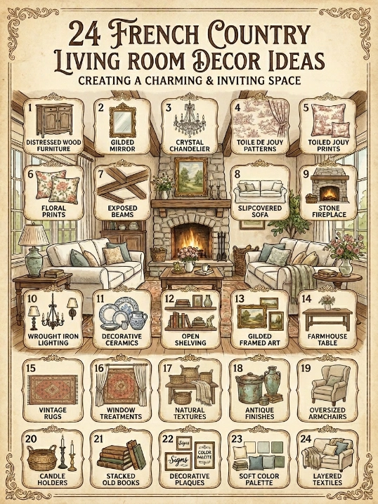 French country living room